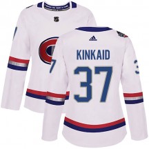 Women's Adidas Montreal Canadiens Keith Kinkaid White 2017 100 Classic Jersey - Authentic