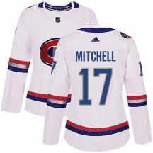 Women's Adidas Montreal Canadiens Torrey Mitchell White 2017 100 Classic Jersey - Authentic