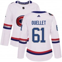 Women's Adidas Montreal Canadiens Xavier Ouellet White 2017 100 Classic Jersey - Authentic