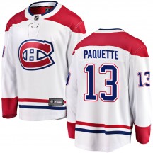 Men's Fanatics Branded Montreal Canadiens Cedric Paquette White Away Jersey - Breakaway