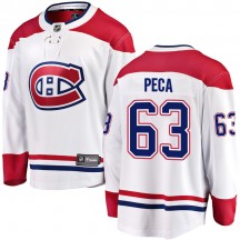 Men's Fanatics Branded Montreal Canadiens Matthew Peca White Away Jersey - Breakaway