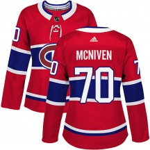 Women's Adidas Montreal Canadiens Michael McNiven Red Home Jersey - Authentic