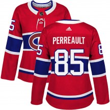 Women's Adidas Montreal Canadiens Mathieu Perreault Red Home Jersey - Authentic
