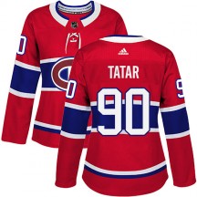 Women's Adidas Montreal Canadiens Tomas Tatar Red Home Jersey - Authentic