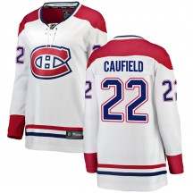 Women's Fanatics Branded Montreal Canadiens Cole Caufield White Away Jersey - Breakaway