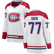 Women's Fanatics Branded Montreal Canadiens Kirby Dach White Away Jersey - Breakaway