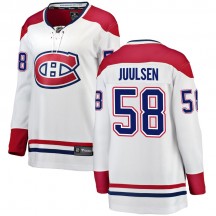 Women's Fanatics Branded Montreal Canadiens Noah Juulsen White Away Jersey - Breakaway