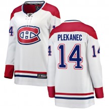 Women's Fanatics Branded Montreal Canadiens Tomas Plekanec White Away Jersey - Breakaway