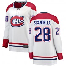 Women's Fanatics Branded Montreal Canadiens Marco Scandella White Away Jersey - Breakaway