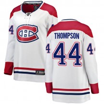 Women's Fanatics Branded Montreal Canadiens Nate Thompson White Away Jersey - Breakaway
