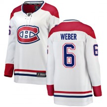 Women's Fanatics Branded Montreal Canadiens Shea Weber White Away Jersey - Breakaway