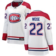 Women's Fanatics Branded Montreal Canadiens Dale Weise White Away Jersey - Breakaway