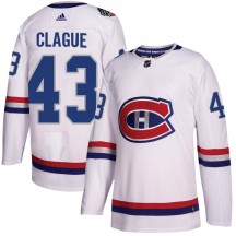 Men's Adidas Montreal Canadiens Kale Clague White 2017 100 Classic Jersey - Authentic