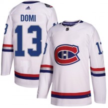 Men's Adidas Montreal Canadiens Max Domi White 2017 100 Classic Jersey - Authentic