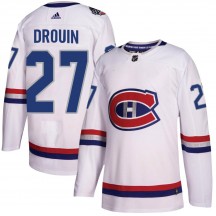 Men's Adidas Montreal Canadiens Jonathan Drouin White 2017 100 Classic Jersey - Authentic