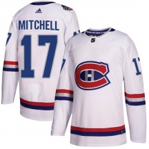 Men's Adidas Montreal Canadiens Torrey Mitchell White 2017 100 Classic Jersey - Authentic
