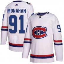 Men's Adidas Montreal Canadiens Sean Monahan White 2017 100 Classic Jersey - Authentic