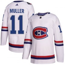 Men's Adidas Montreal Canadiens Kirk Muller White 2017 100 Classic Jersey - Authentic