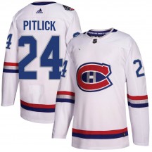 Men's Adidas Montreal Canadiens Tyler Pitlick White 2017 100 Classic Jersey - Authentic