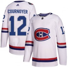 Youth Adidas Montreal Canadiens Yvan Cournoyer White 2017 100 Classic Jersey - Authentic