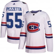 Youth Adidas Montreal Canadiens Michael Pezzetta White 2017 100 Classic Jersey - Authentic