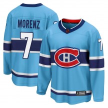 Youth Fanatics Branded Montreal Canadiens Howie Morenz Light Blue Special Edition 2.0 Jersey - Breakaway