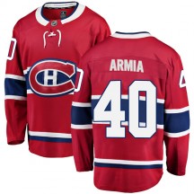 Men's Fanatics Branded Montreal Canadiens Joel Armia Red Home Jersey - Breakaway