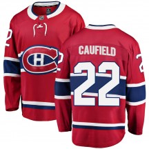 Men's Fanatics Branded Montreal Canadiens Cole Caufield Red Home Jersey - Breakaway