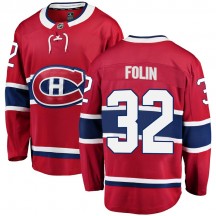 Men's Fanatics Branded Montreal Canadiens Christian Folin Red Home Jersey - Breakaway