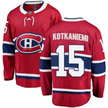 Men's Fanatics Branded Montreal Canadiens Jesperi Kotkaniemi Red Home Jersey - Breakaway