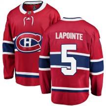 Men's Fanatics Branded Montreal Canadiens Guy Lapointe Red Home Jersey - Breakaway