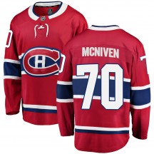 Men's Fanatics Branded Montreal Canadiens Michael McNiven Red Home Jersey - Breakaway