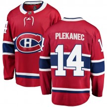 Men's Fanatics Branded Montreal Canadiens Tomas Plekanec Red Home Jersey - Breakaway