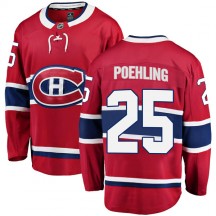 Men's Fanatics Branded Montreal Canadiens Ryan Poehling Red Home Jersey - Breakaway