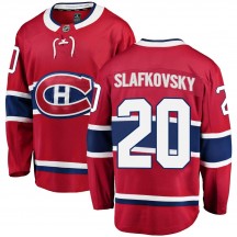 Men's Fanatics Branded Montreal Canadiens Juraj Slafkovsky Red Home Jersey - Breakaway