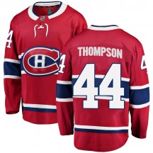 Men's Fanatics Branded Montreal Canadiens Nate Thompson Red Home Jersey - Breakaway