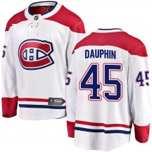 Youth Fanatics Branded Montreal Canadiens Laurent Dauphin White Away Jersey - Breakaway