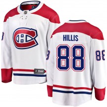 Youth Fanatics Branded Montreal Canadiens Cameron Hillis White Away Jersey - Breakaway