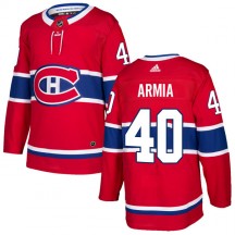 Men's Adidas Montreal Canadiens Joel Armia Red Home Jersey - Authentic