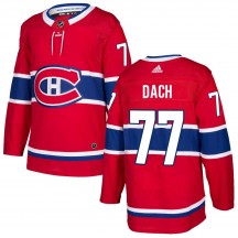 Men's Adidas Montreal Canadiens Kirby Dach Red Home Jersey - Authentic