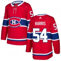Men's Adidas Montreal Canadiens Jordan Harris Red Home Jersey - Authentic