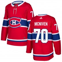 Men's Adidas Montreal Canadiens Michael McNiven Red Home Jersey - Authentic