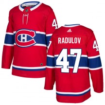 Men's Adidas Montreal Canadiens Alexander Radulov Red Home Jersey - Authentic