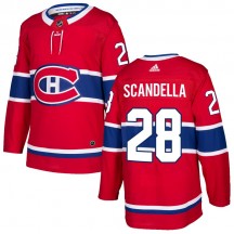 Men's Adidas Montreal Canadiens Marco Scandella Red Home Jersey - Authentic