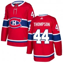 Men's Adidas Montreal Canadiens Nate Thompson Red Home Jersey - Authentic