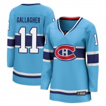 Women's Fanatics Branded Montreal Canadiens Brendan Gallagher Light Blue Special Edition 2.0 Jersey - Breakaway