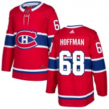 Youth Adidas Montreal Canadiens Mike Hoffman Red Home Jersey - Authentic