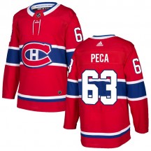 Youth Adidas Montreal Canadiens Matthew Peca Red Home Jersey - Authentic