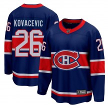 Youth Fanatics Branded Montreal Canadiens Johnathan Kovacevic Blue 2020/21 Special Edition Jersey - Breakaway