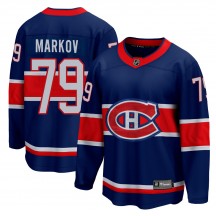 Youth Fanatics Branded Montreal Canadiens Andrei Markov Blue 2020/21 Special Edition Jersey - Breakaway